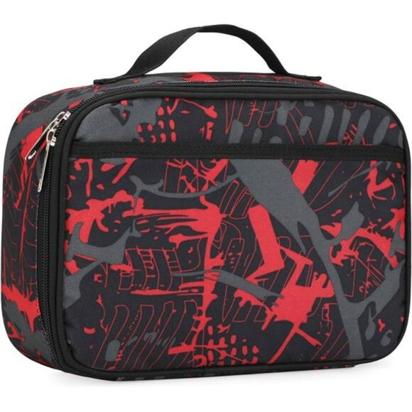 Insulated Lunch Bag Cooler Box Thermal Lunch Tote with Strap for Work School Pic - Picture 1 of 8